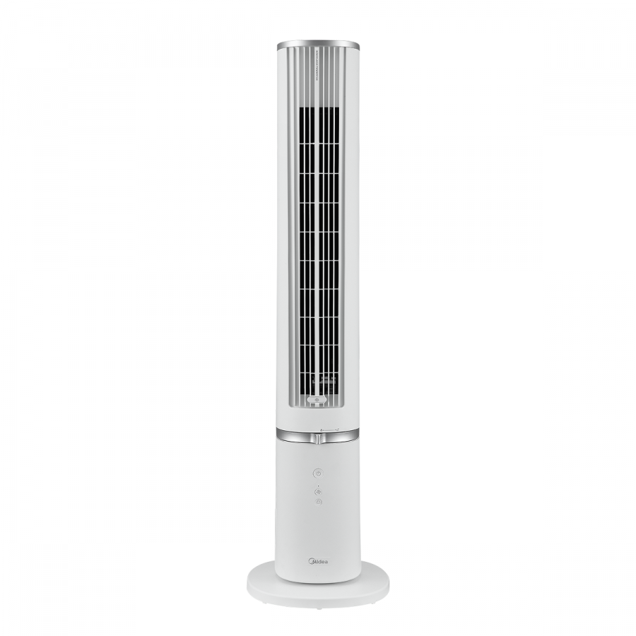 Aroma Tower fan, 45W, Fully Detachable for Easy Cleaning, Built-in Essential Oil Diffuser, Air flow: 38.3 m3/min, 2 Wind modes - Normal/Sleeping, 4 speed settings, 7h timer, Multi-angle Remote control, Oscillation 70, white color, 1032x275x275