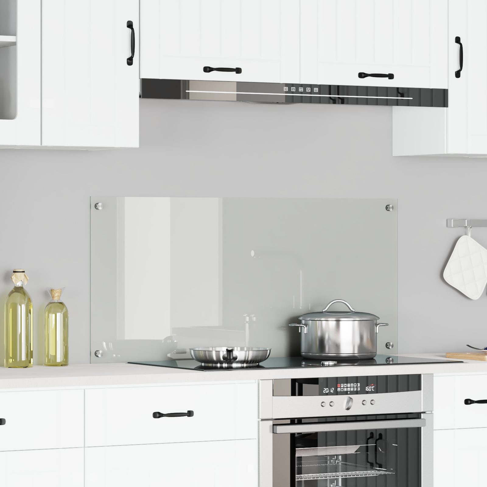 Kögi Splashback Läbipaistev 110 x 50 x 0.6 cm Karastatud klaas