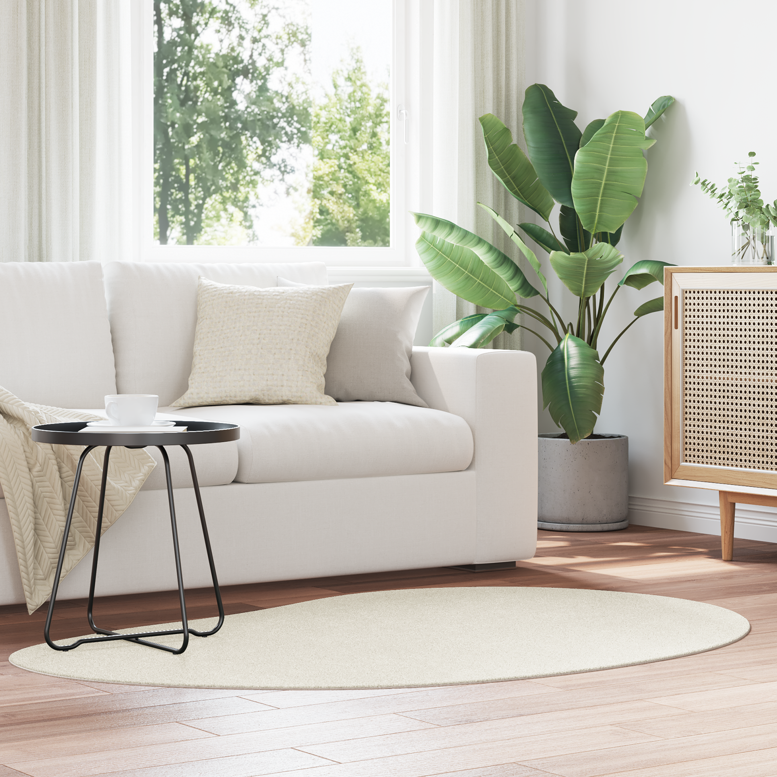 Vaip cream 120 x 170 cm Süntetikud kiud