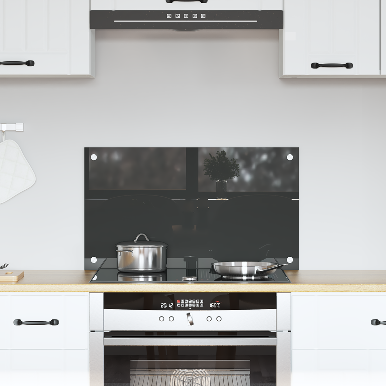 Kögi Splashback Tumehall 70 x 40 x 0.6 cm karastatud klaas