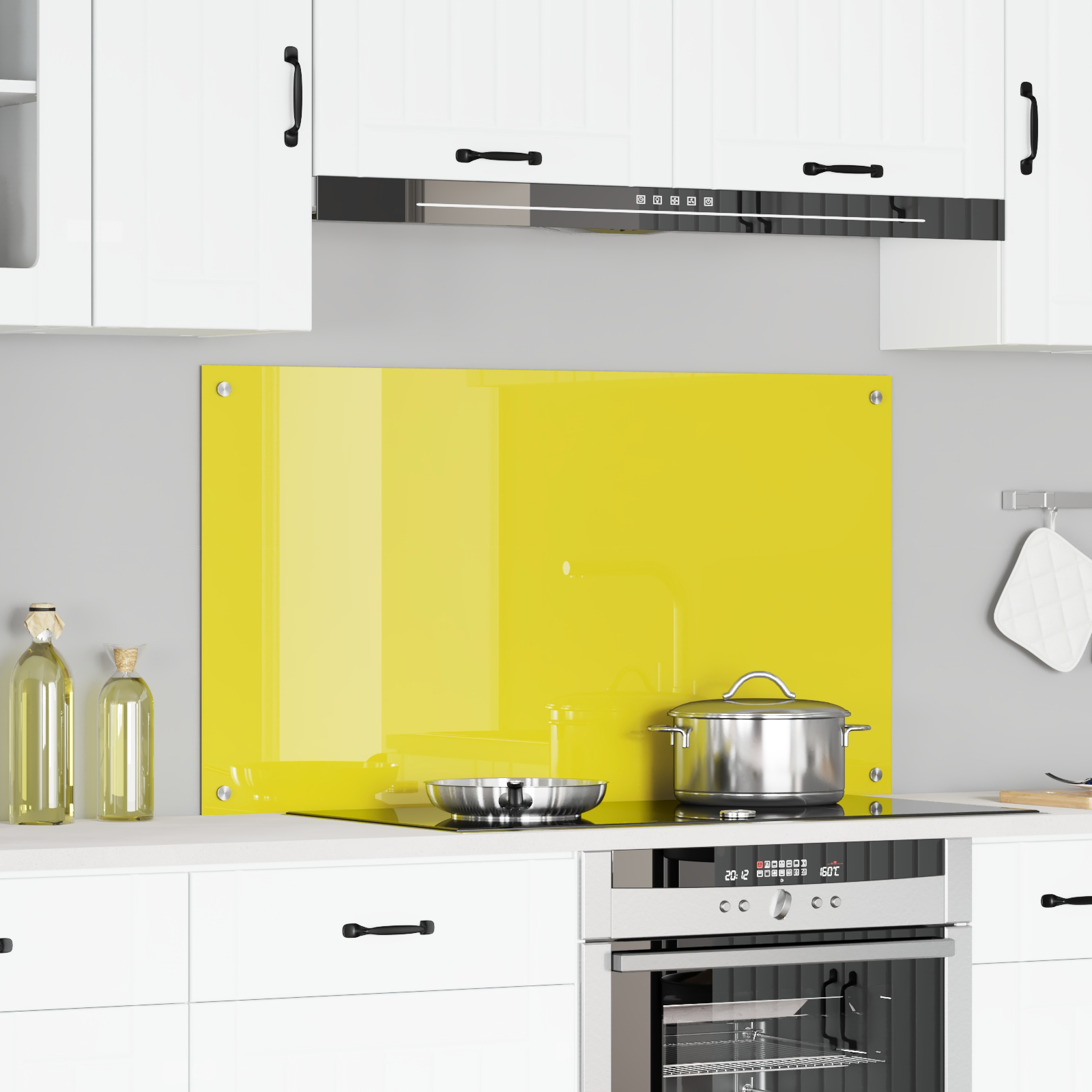 Kögi Splashback Kollane 110 x 60 x 0.6 cm Karastatud klaas