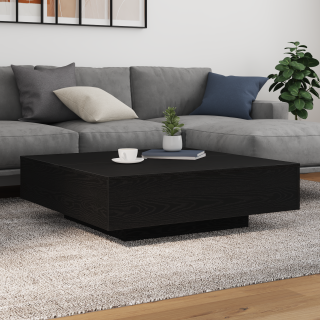 Kohvilaud Must tamm 100 x 100 x 31 cm Tehispuit