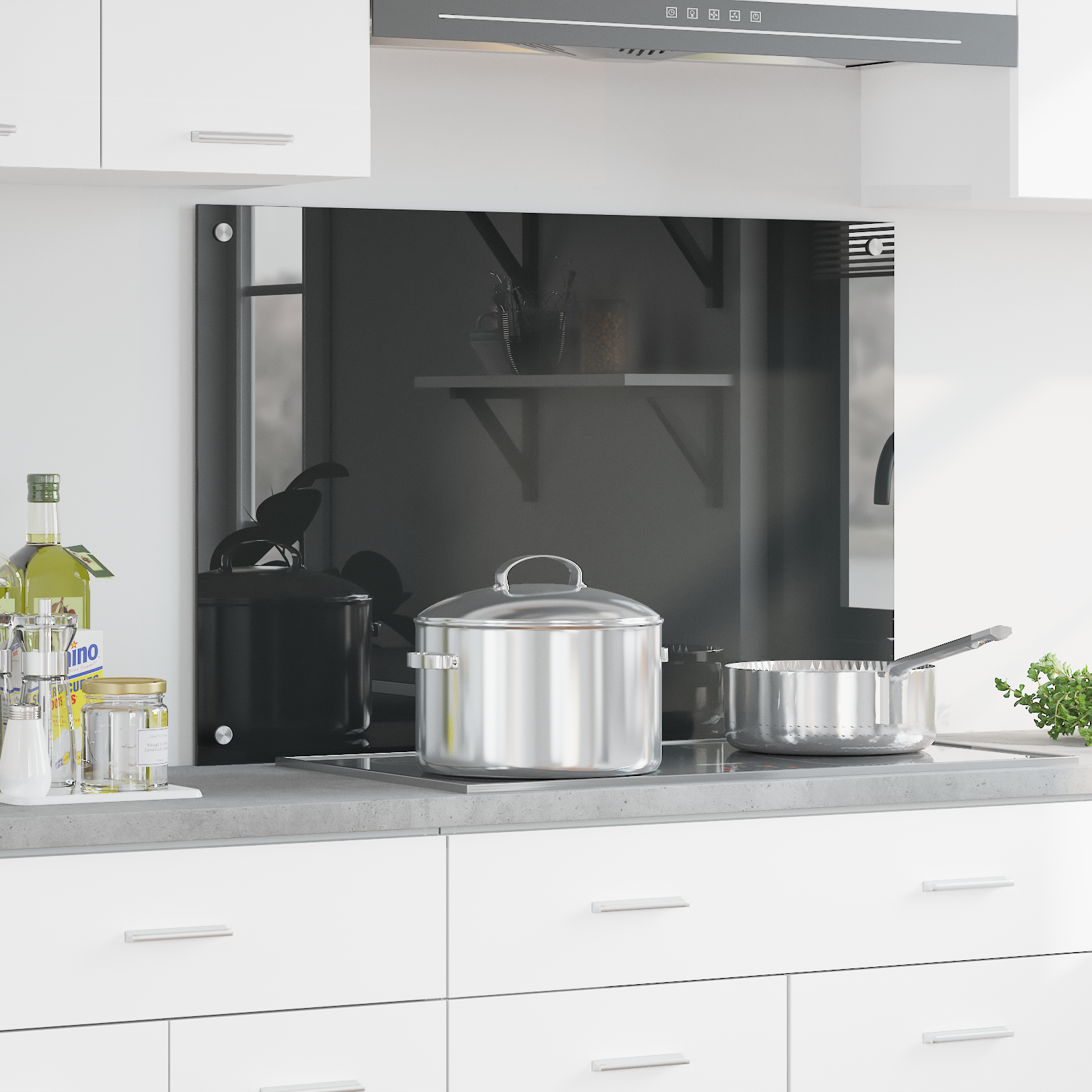 Kögi Splashback Tumehall 90 x 60 x 0.6 cm karastatud klaas