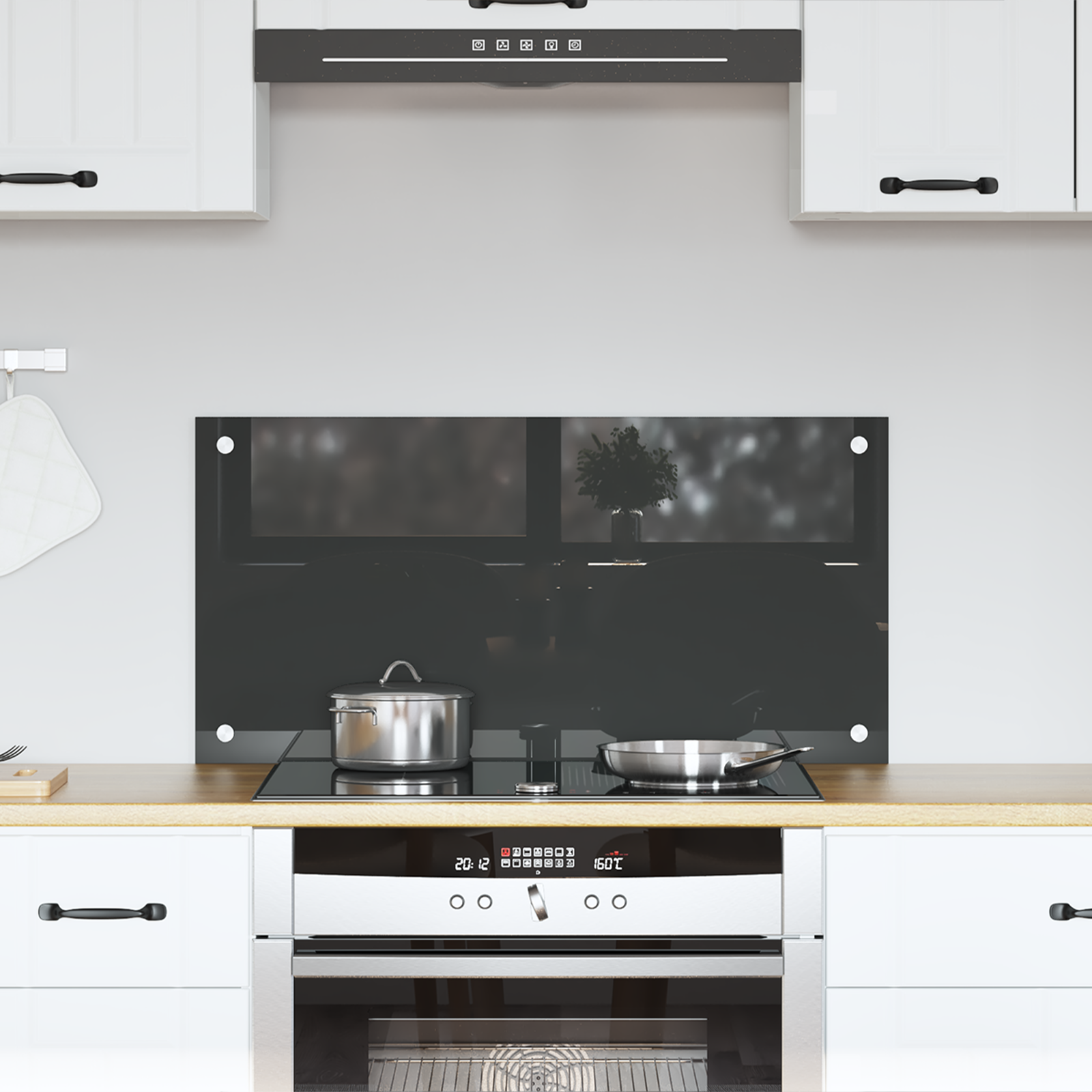 Kögi Splashback Tumehall 80 x 40 x 0.6 cm karastatud klaas