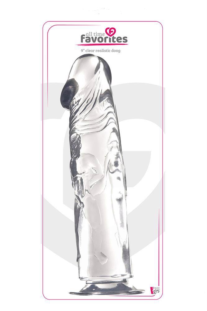All Time Favorites 9-tolline Läbipaistev Dildo