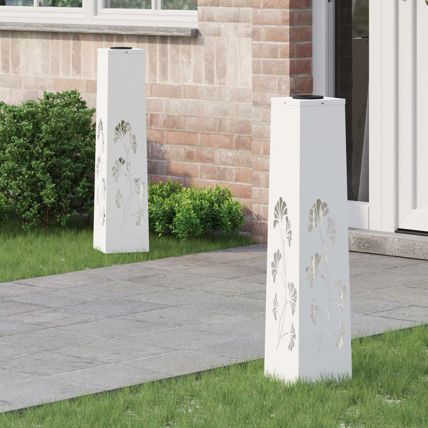 Päikese LED käigutee tuli 2 pcs Valge Külmvaltsitud teras