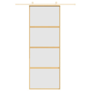 liuguks, kuldne, 76x205 cm, matt ESG-klaas ja alumiinium