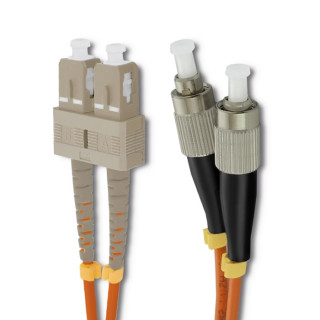 Qoltec Patchcord fiber optic SC/UPC - FC/UPC | Multimode | 50/125 | OM2 | Duplex | 3m