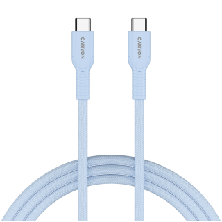CANYON cable OnWire 60CL C-C 60W COLOR Braided 1m Light Blue