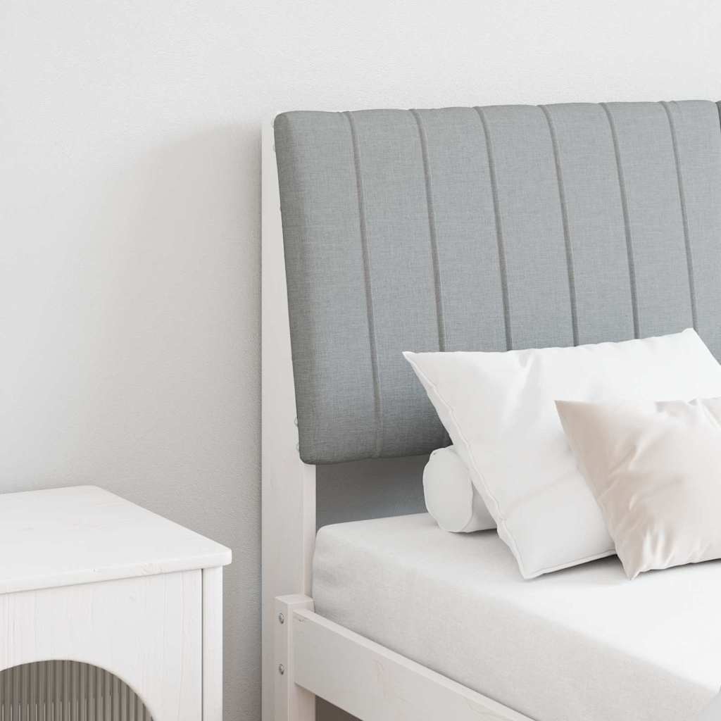 Polsterdatud voodiots Helehall 140 cm Tahke mänd