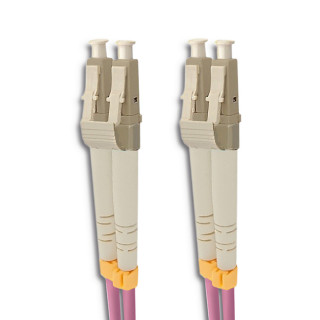 Qoltec Patchcord fiber optic LC/UPC - LC/UPC | Multimode | 50/125 | OM4 | Duplex | 10m