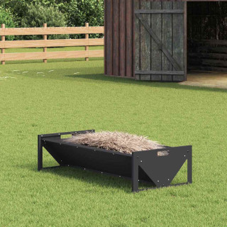 Loomade Söömingulihv Must 108 x 50 x 28 cm Külmvalsitud teras