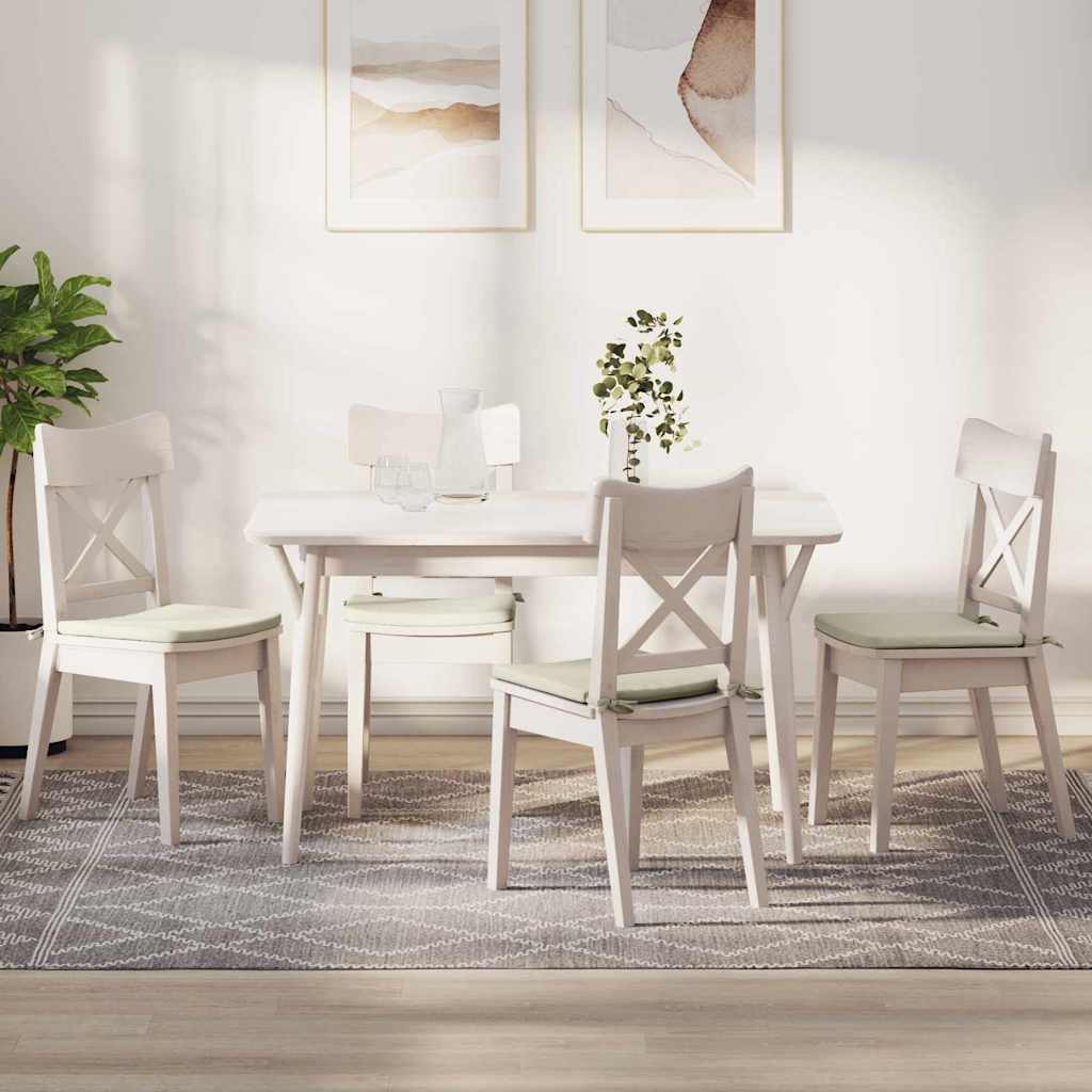 Istumispatjad 4 pcs cream 40 x 40 x 3 cm Samet