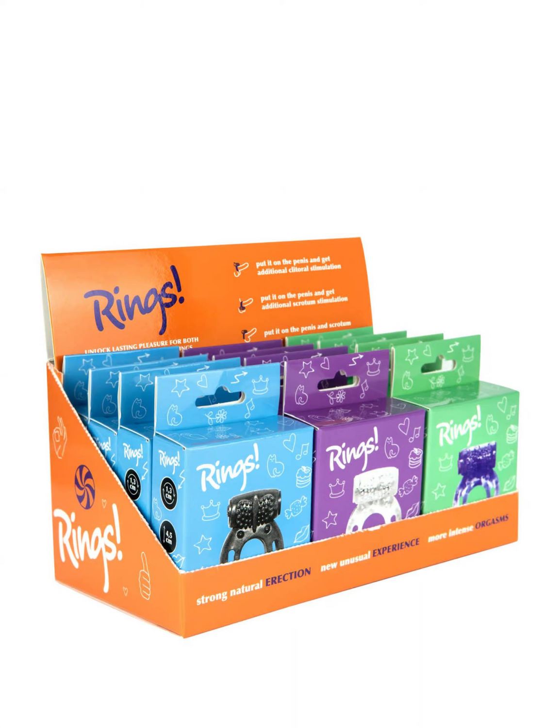 Erektsioonirõngaste komplekt Axle-pin Showbox 12 tk