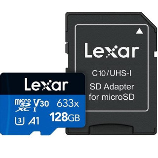 Карта памяти Micro SDXC 128GB UHS-I с адаптером LSDMI128BB633A Lexar
