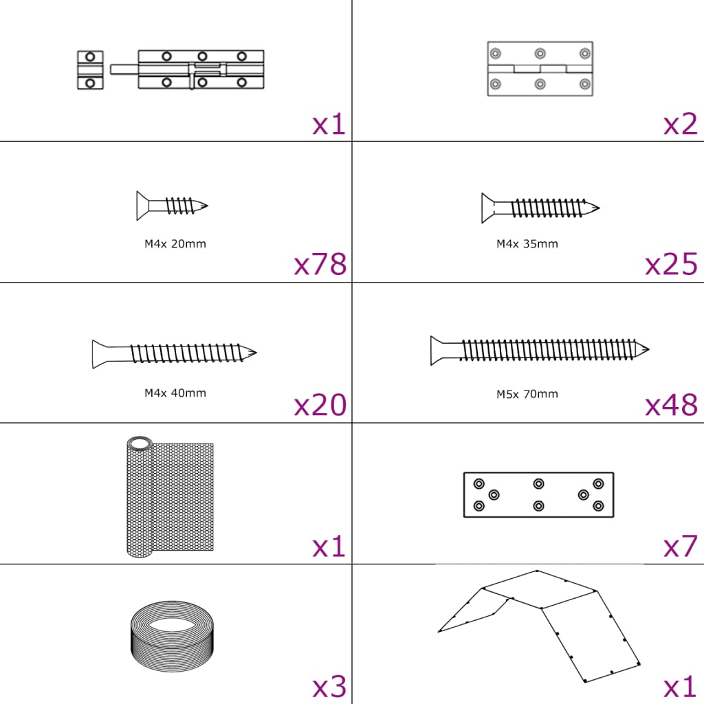 kanakuut, 268 x 100 x 190 cm, metall