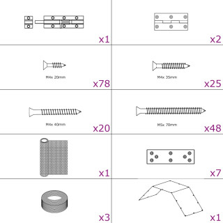 kanakuut, 268 x 100 x 190 cm, metall