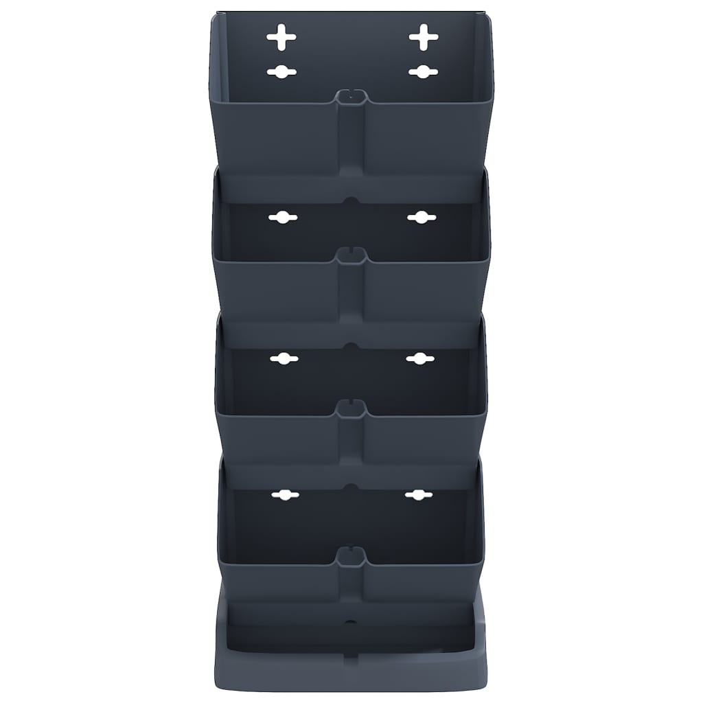 vertikaalne aia taimekastide komplekt 4 tk, antratsiithall, PP