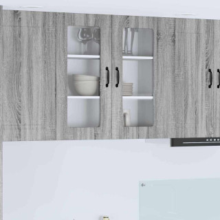 Seinakapp kööki riiuliga Hall Sonoma 80 x 31 x 80 cm Tehispuit