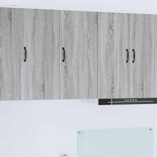 Seinakapp kööki riiuliga Hall Sonoma 40 x 31 x 80 cm Tehispuit