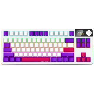 LORGAR KBP70TKLW, Беспроводная TKL Механическая Игровая Клавиатура Pro, Белая, EN раскладка