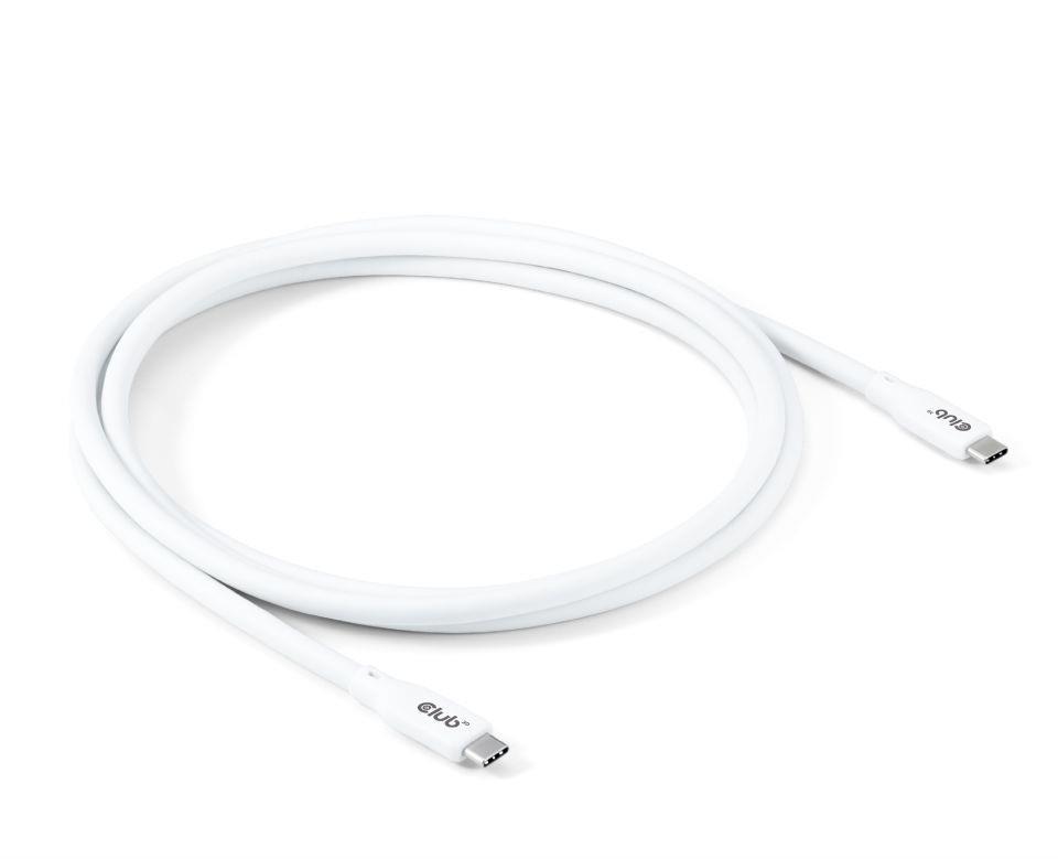 CABLE USB-C TO USB-C 2M/M/M WHITE CAC-3001 CLUB3D