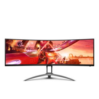LCD Monitor|AOC|AG493UCX2|48.8|Gaming/Curved|Panel VA|5120x1440|32:9|165Hz|Matte|4 ms|Speakers|Swivel|Height adjustable|Tilt|Colour Black|AG493UCX2
