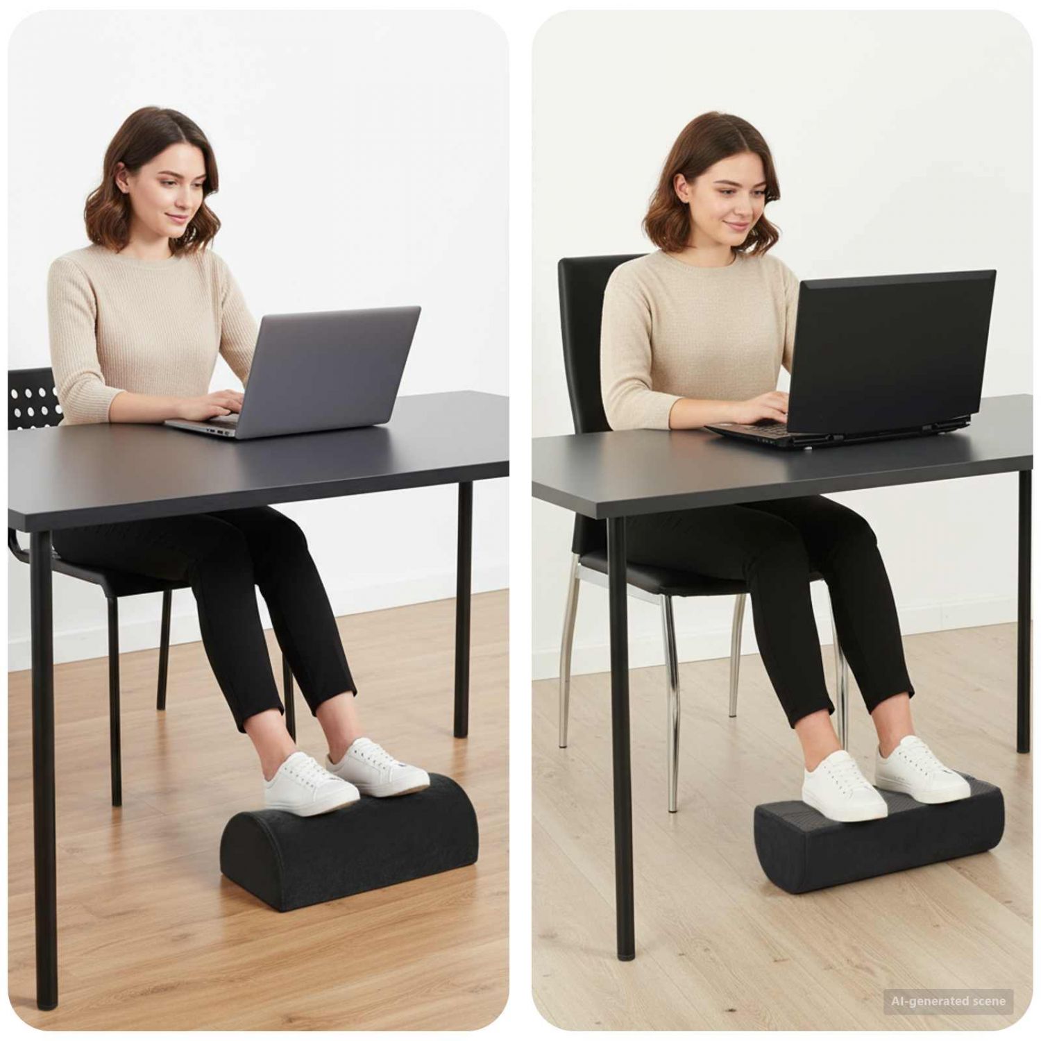 Jalatoe padi Üksvärviline Must