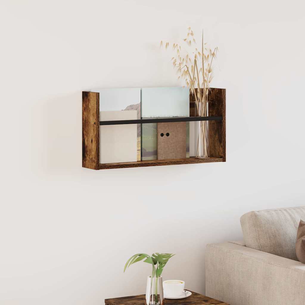 Ajakirja riiul Suitsetatud tamm 60 x 12 x 30 cm Tehispuit