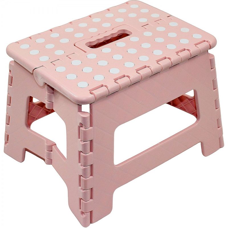 ANTI-SLIP FOLDING STOOL PINK