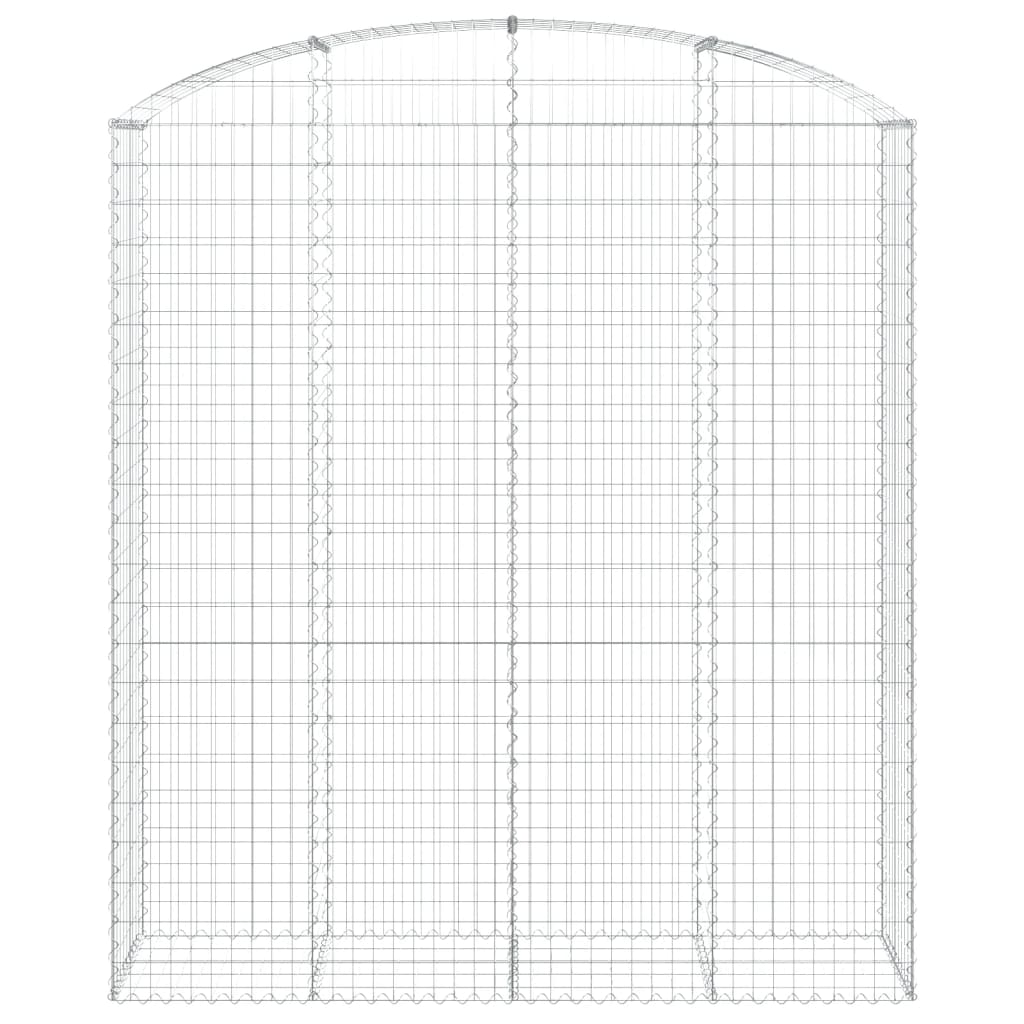 Габионная корзина арочной формы, 200x50x220/240 см, оцинкованная сталь
