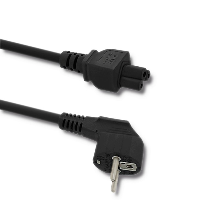 Qoltec Power cable IEC C5/SCHUKO | cloverleaf | 3x0.75mm² | 1.4m