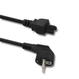 Qoltec Power cable IEC C5/SCHUKO | cloverleaf | 3x0.75mm² | 1.4m