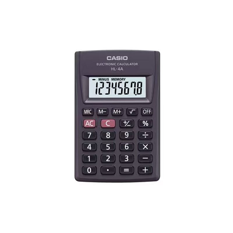 CASIO HL-4A-B Pocket Calculator 8-digit 56x87mm black