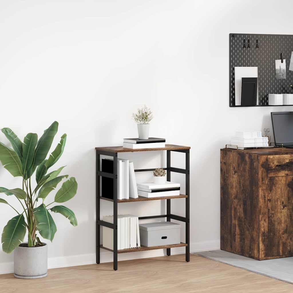 Raamatukapp Suitsetatud tamm 60 x 29,5 x 81 cm Tehispuit