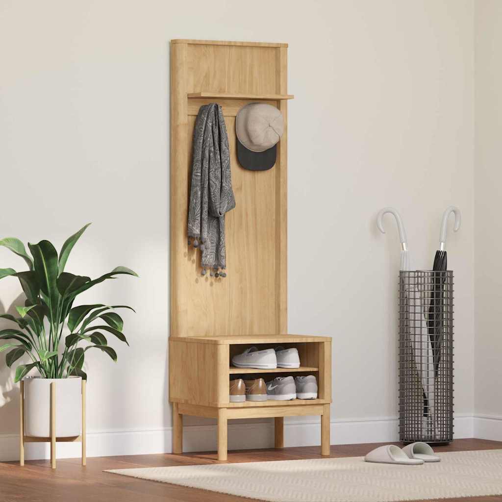 Esiku kapp FLORO Vahapruun 50 x 40 x 158 cm Kindel männipuidust