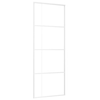 liuguks, ESG-klaas ja alumiinium, 76 x 205 cm, valge