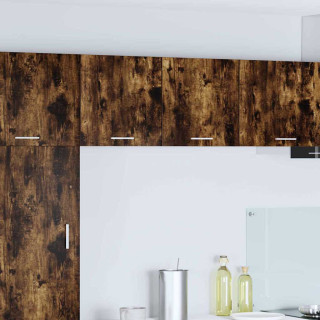 Seinakapp Riga 2 pcs Suitsutatud tamm ja valge 40 x 31 x 40 cm