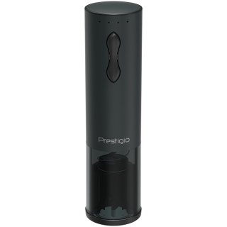 Bolsena, Electric wine opener with Prestigio Logo, aerator , vacuum preserver, Black color