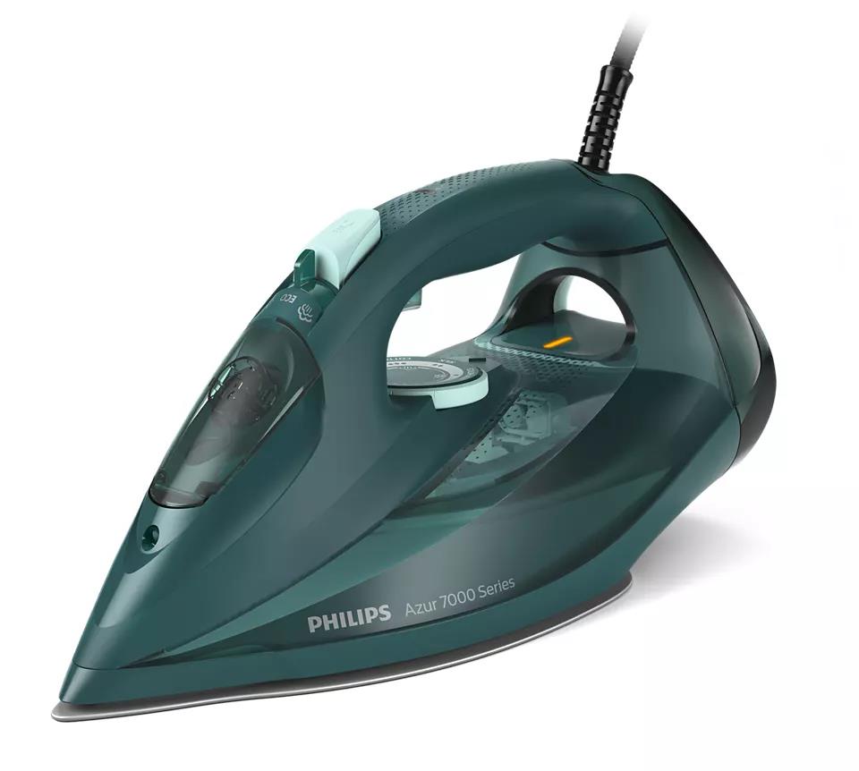 Philips 7000 Series Steam iron DST7050/70, 2800W, 50 g/min continous steam, 250g steam boost, vertical steam, SteamGlide Elite soleplate, drip stop, ASO, QuickCalc Release, 300 ml water tank