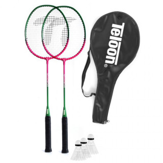 SMJ Badminton Set /2 Rackets + 3 Shuttlecocks/ TL020