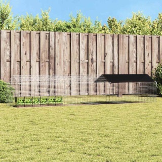 Küüliku Aedik Hõbedane 400 x 78 x 78 cm Tsinkteras