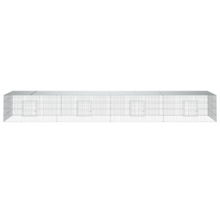 4 paneeliga jänesepuur, 433x109x54 cm, tsingitud raud