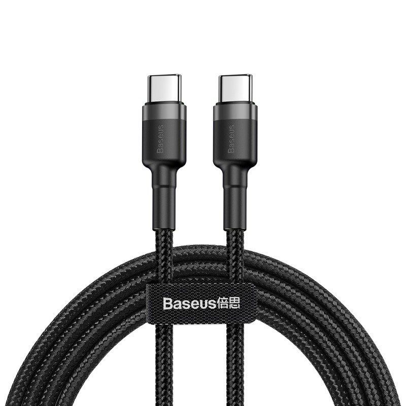 Baseus CATKLF-GG1 cable (USB type CM - USB type CM; 1m; gray-black)