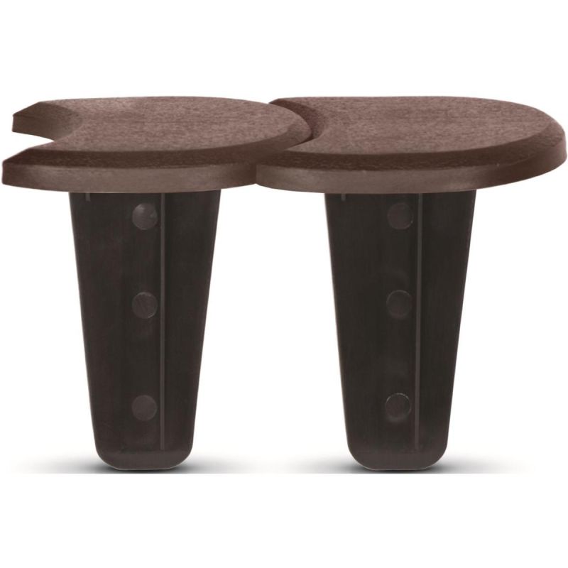 GARDEN PALISADE EDGE FLAT DOUBLE CUBE 3.8 M BROWN