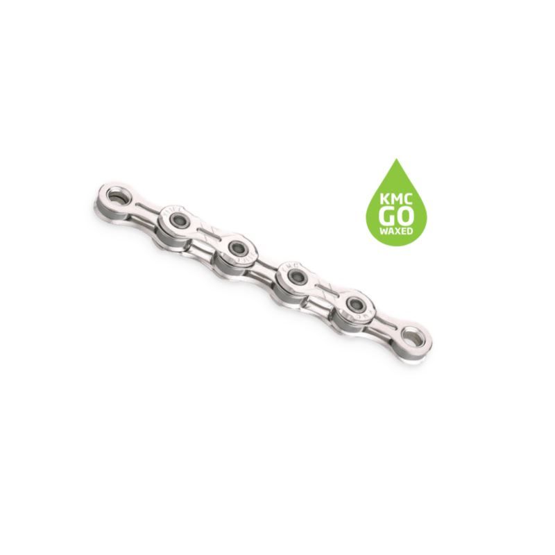 KMC Chain X11 EL 118 links silver box wax