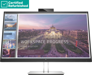 RENEW SILVER HP E24d G4 FHD Docking Monitor - 23.8 1920x1080 FHD 250-nit 60Hz AG, IPS, USB-C(100W)/HDMI/DisplayPort Daisy-Chain, 4x USB-A, 1080p webcam, RJ-45 LAN, height adjustable/tilt/swivel/pivot, 2 years