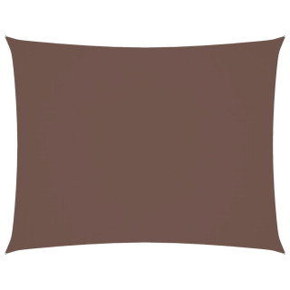 Прямоугольный солнцезащитный тент из ткани Оксфорд, 5 x 7 м, коричневый