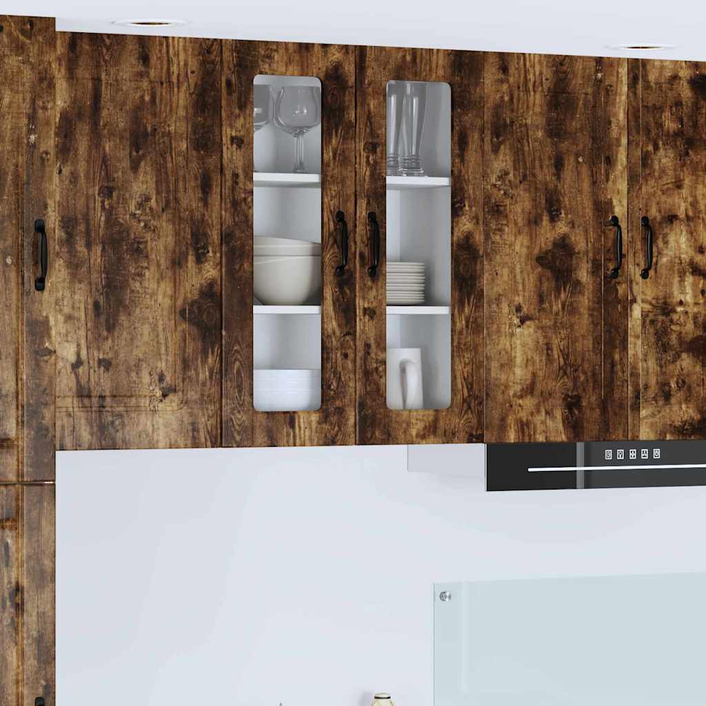 Seinakapp kööki Suitsetatud tamm 60 x 31 x 80 cm Tehispuit