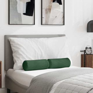 Padjad 2 pcs Tume rohelise Ø 15 x 40 cm Korter kangas